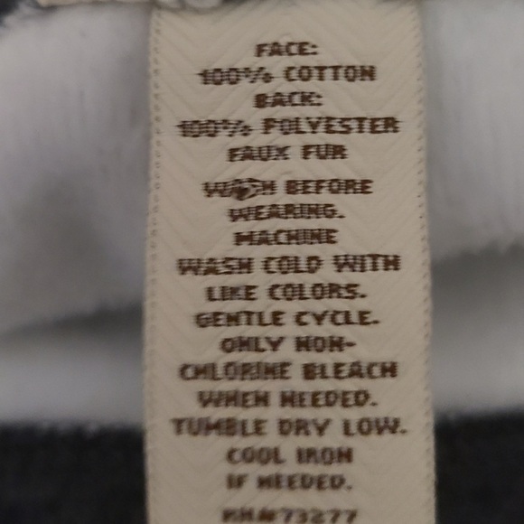 Sonoma Life + Style Faux Fur Lined Cotton Slim Joggers Comfy & Warm in Grey NWT - Picture 6 of 9